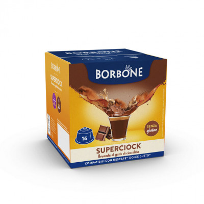 SUPERCIOK - Cioccolato - Capsule Compatibili Dolce Gusto - Caffè Borbone