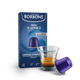 Miscela MIA NAPOLI - Capsule In Alluminio COMPATIBILI Nespresso - Caffè Borbone Miscela MIA NAPOLI - Capsule In Alluminio COMPATIBILI Nespresso - Caffè Borbone