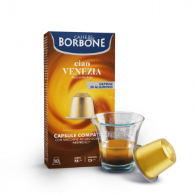 Miscela Ciao VENEZIA - Capsule In Alluminio COMPATIBILI Nespresso - Caffè Borbone Miscela Ciao VENEZIA - Capsule In Alluminio COMPATIBILI Nespresso - Caffè Borbone