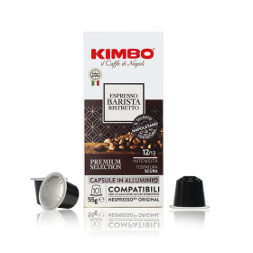 RISTRETTO INTENSO Espresso Barista  - Nespresso Capsule Compatibili in Alluminio - Caffè Kimbo RISTRETTO INTENSO Espresso Barista  - Nespresso Capsule Compatibili in Alluminio - Caffè Kimbo