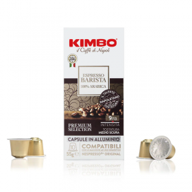 100% ARABICA - ARMONIA Espresso Barista  - Nespresso Capsule Compatibili in Alluminio - Caffè Kimbo 100% ARABICA - ARMONIA Espresso Barista  - Nespresso Capsule Compatibili in Alluminio - Caffè Kimbo