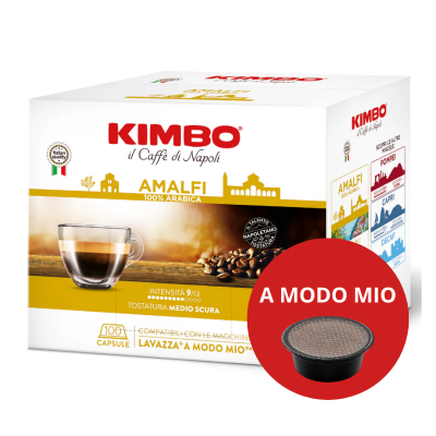 MISCELA AMALFI 100% ARABICA - A MODO MIO CAPSULE COMPATIBILI - CAFFÈ KIMBO
