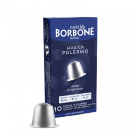 Miscela MAGICA PALERMO - Capsule In Alluminio COMPATIBILI Nespresso - Caffè Borbone Miscela MAGICA PALERMO - Capsule In Alluminio COMPATIBILI Nespresso - Caffè Borbone