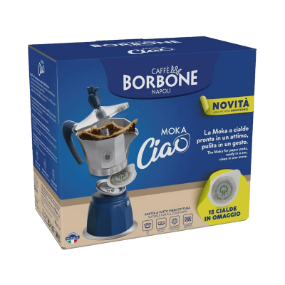 Moka Ciao + 15 cialde omaggio - Caffè Borbone