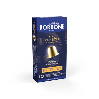 Miscela VENEZIA 100% Arabica - Capsule In Alluminio COMPATIBILI Nespresso - Caffè Borbone