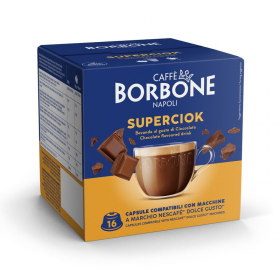 SUPERCIOK - Cioccolato - Capsule Compatibili Dolce Gusto - Caffè Borbone