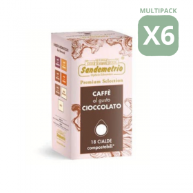 CAFFÉ AL GUSTO CIOCCOLATO - Cialde Filtrocarta ESE 44mm - Sandemetrio