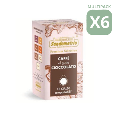 CAFFÉ AL GUSTO CIOCCOLATO - Cialde Filtrocarta ESE 44mm - Sandemetrio