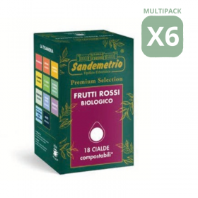 FRUTTI ROSSI BIO - Cialde Filtrocarta ESE 44mm - Sandemetrio