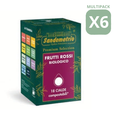 FRUTTI ROSSI BIO - Cialde Filtrocarta ESE 44mm - Sandemetrio